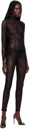 KIM SHUI Black Sheer Jumpsuit