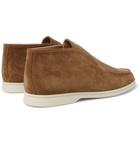 Loro Piana - Open Walk Suede Boots - Light brown