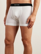 TOM FORD - Stretch-Cotton and Modal-Blend Boxer Briefs - White