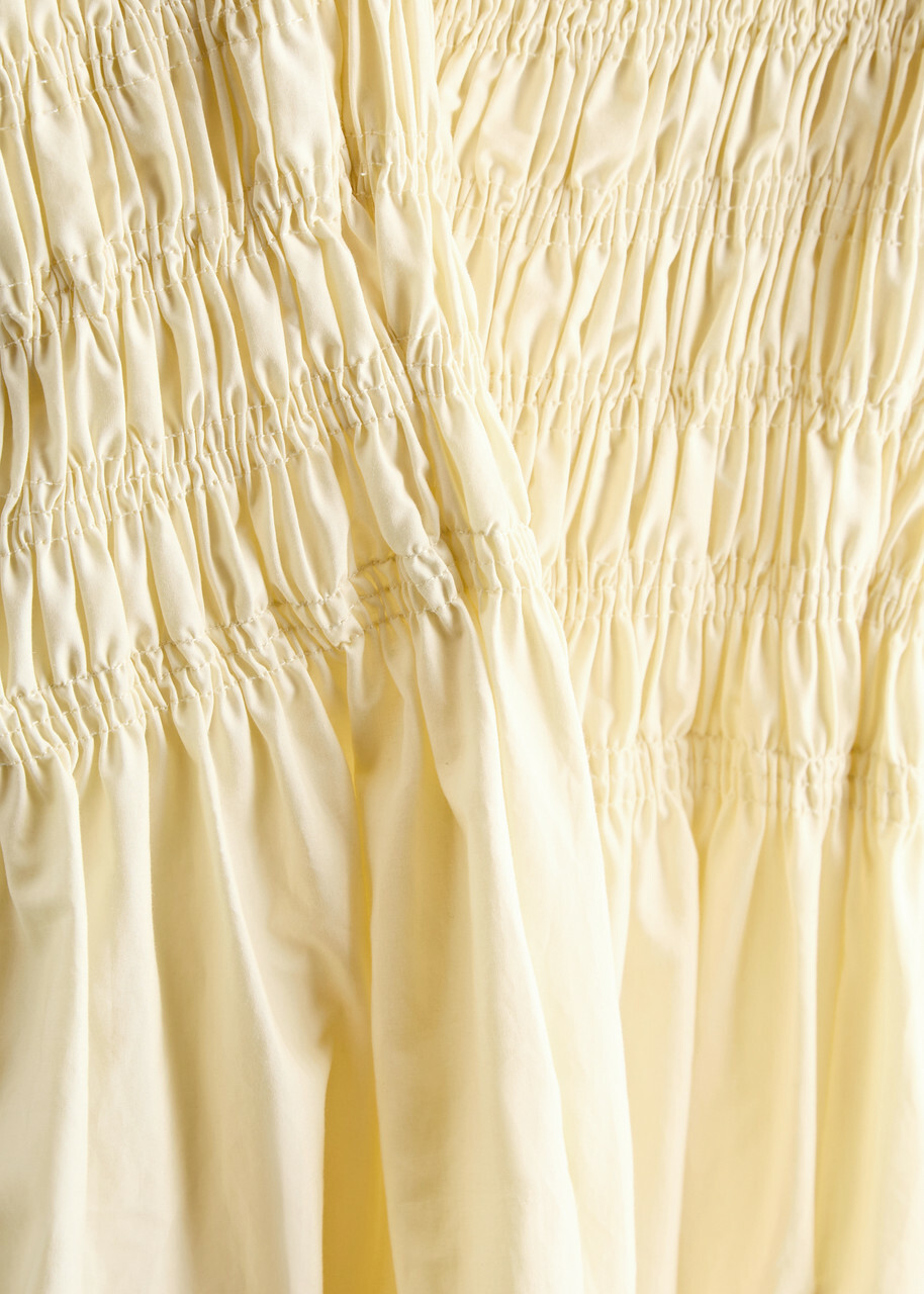 Faithfull The Brand Baia Cotton Maxi Skirt Yellow