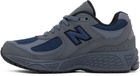 New Balance Big Kids Gray & Blue 2002R Sneakers