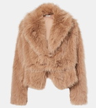 The Sei Faux fur bomber jacket