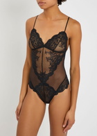 Wacoal Vivid Attraction Tulle Bodysuit Black
