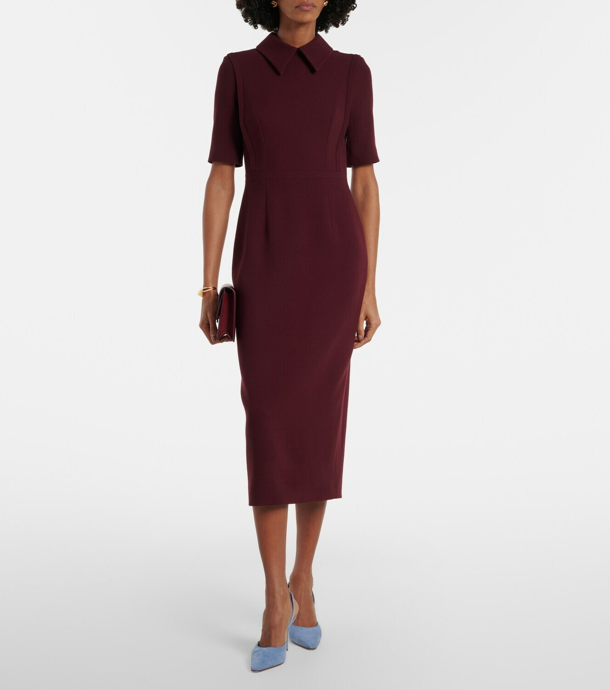 Emilia Wickstead Valletta wool crêpe midi dress
