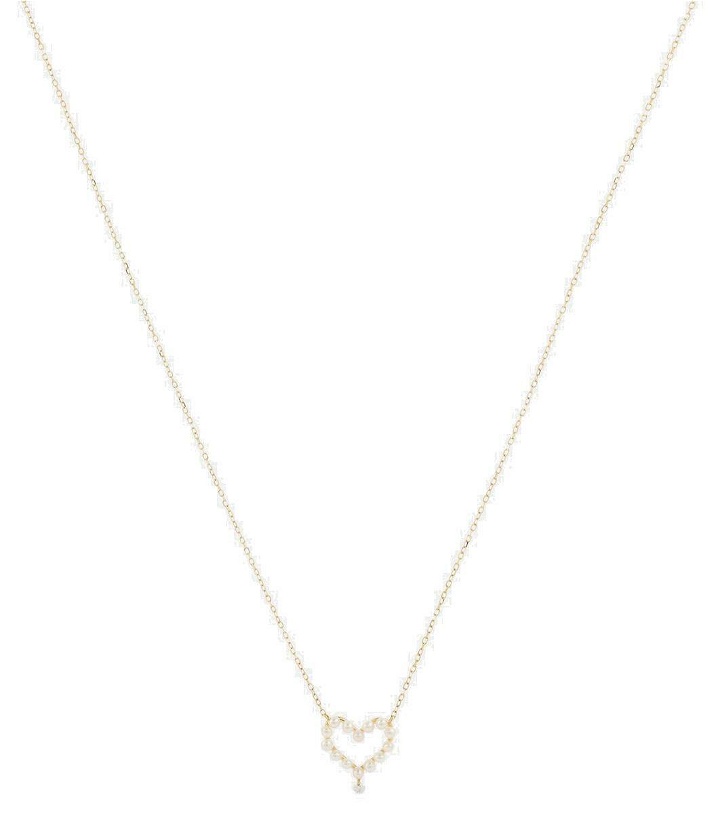 Photo: Persée 18kt gold necklace with diamond and pearls