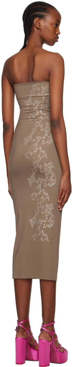 Poster Girl Taupe Zahara Midi Dress