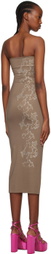 Poster Girl Taupe Zahara Midi Dress