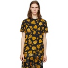 Versace Jeans Couture Black and Yellow Baroque T-Shirt