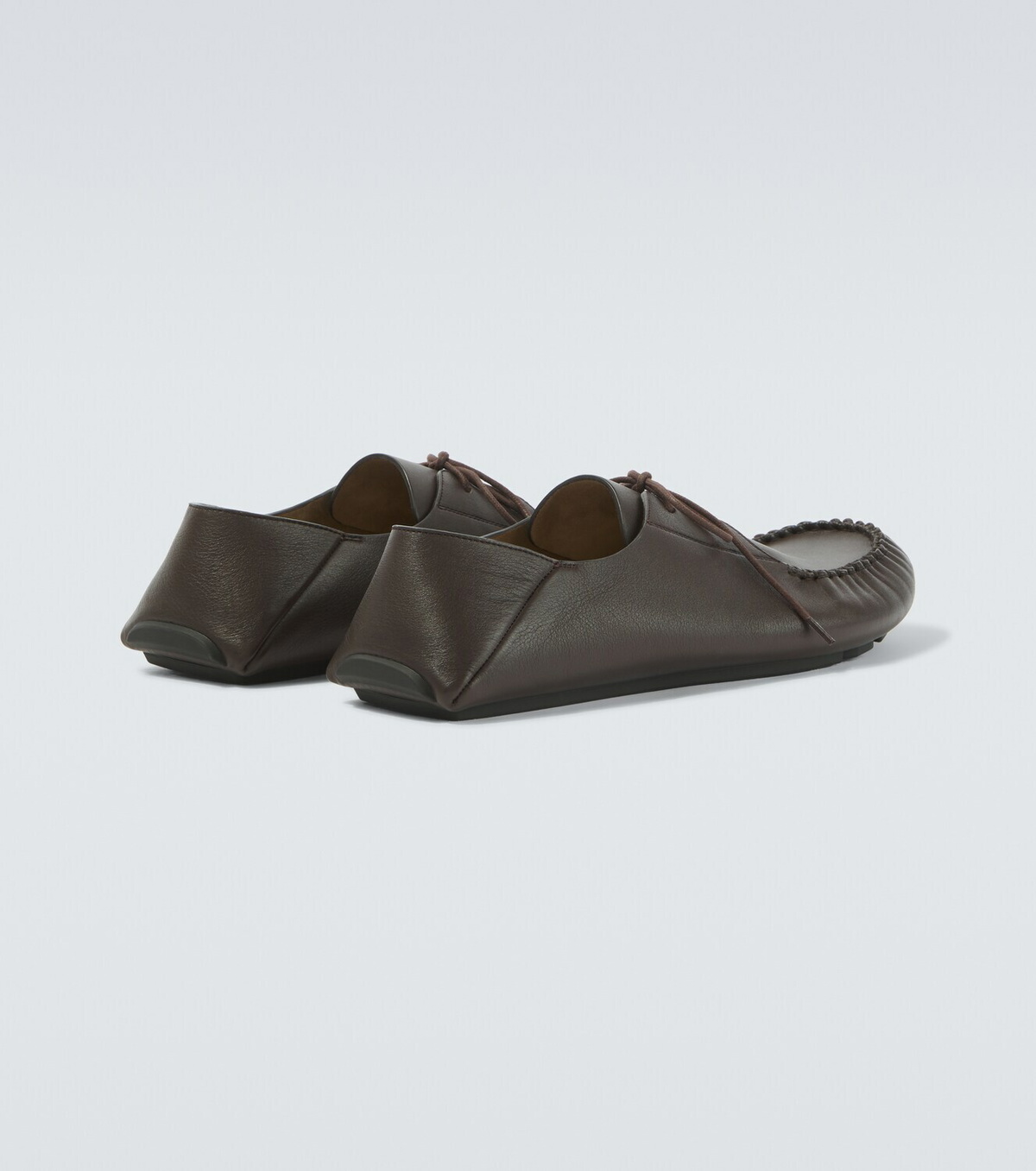 Loewe Rambla leather boat shoes