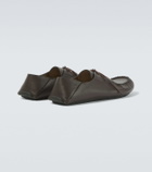 Loewe Rambla leather boat shoes