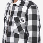 Dickies Men's Lined Sacramento Check Overshirt in Black