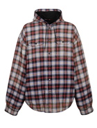 BALENCIAGA - Cotton Flannel Plaid Shirt