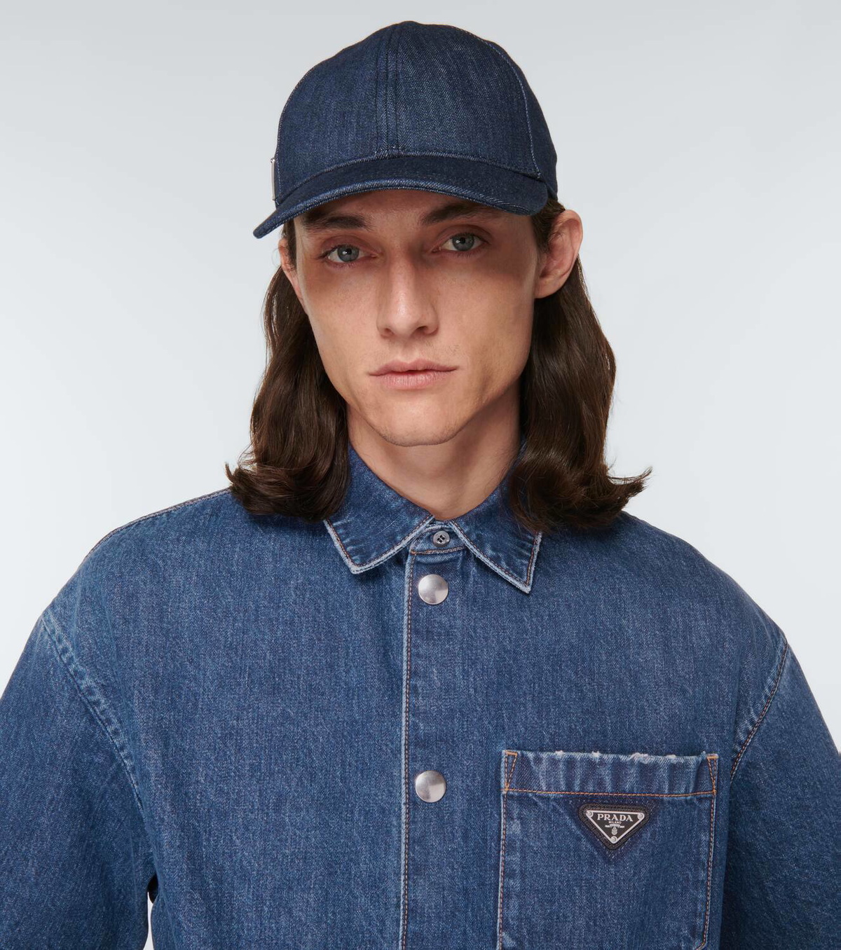 Prada Denim baseball cap Prada