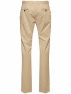 ZEGNA Garment Dyed Cotton Flat Front Pants