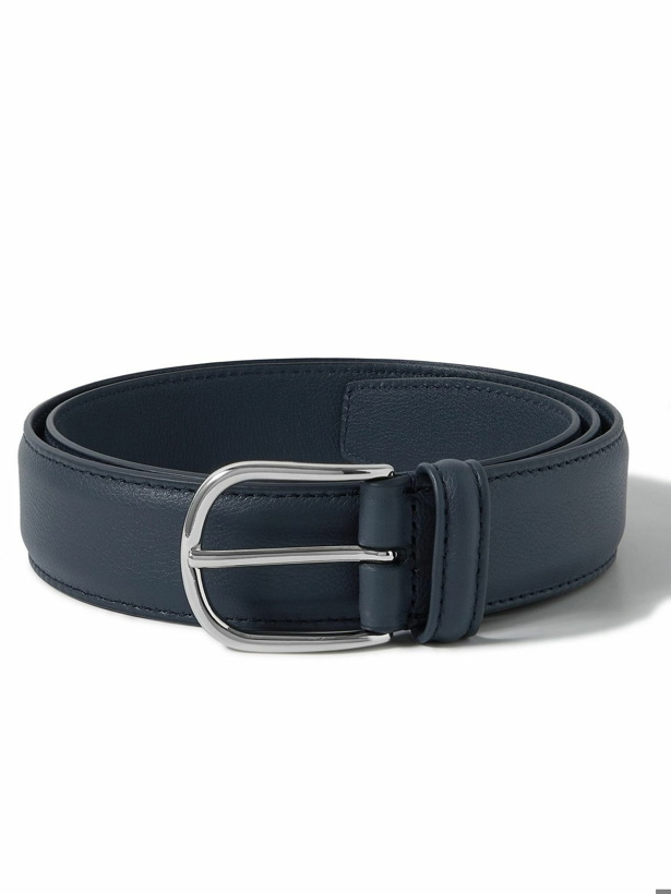 Photo: Anderson's - Full-Grain Leather Belt - Blue