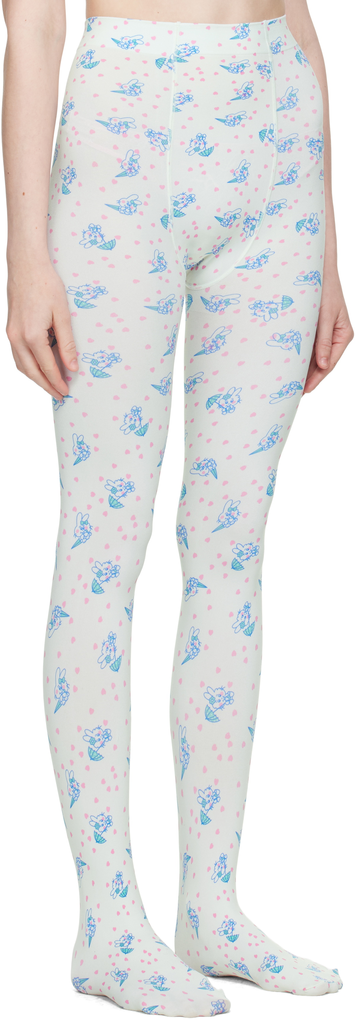 Ashley Williams White Bunny Tights Ashley Williams