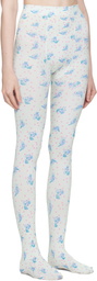 Ashley Williams White Bunny Tights