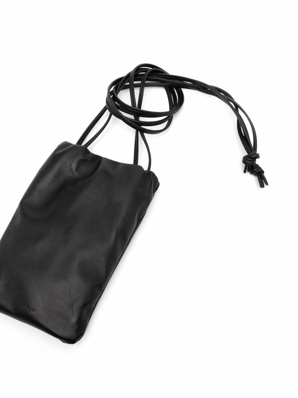 The Row Black Bourse Leather Phone Case The Row