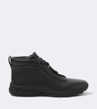 Zegna Triple Stitch leather high-top sneakers