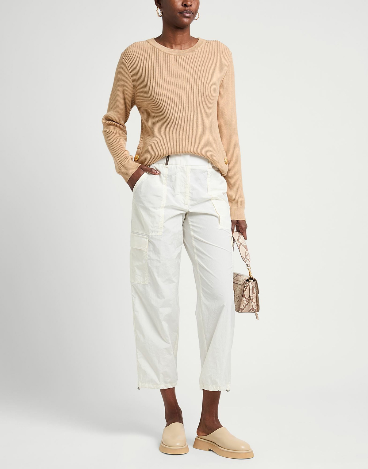Peserico Womens Pants in Off white