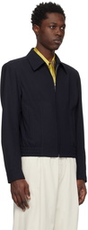 Dries Van Noten Navy Zip Jacket