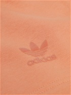 adidas Originals - Logo-Flocked Cotton-Blend Jersey Shorts - Orange