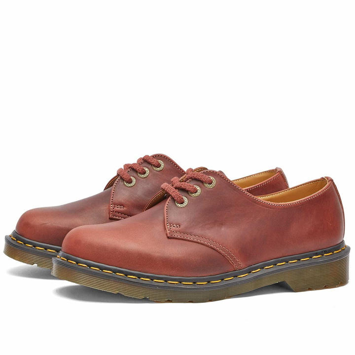 Photo: Dr. Martens Men's 1461 3 Eye Shoe in Timber Brown Denver Veg Tan