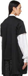 Comme des Garçons Homme Plus Black Cut-Out T-Shirt