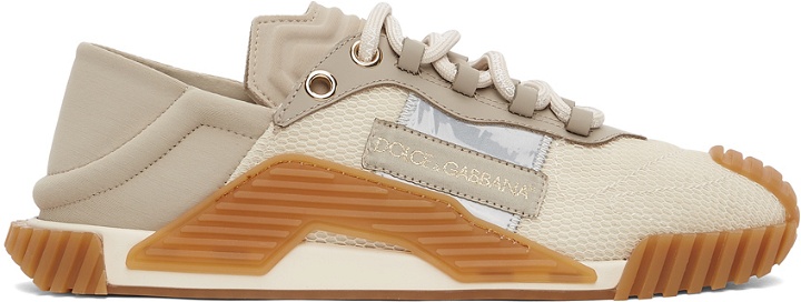 Photo: Dolce & Gabbana Beige & Taupe NS1 Low Sneakers