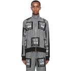 Versace Black and White Address Plate Track Jacket