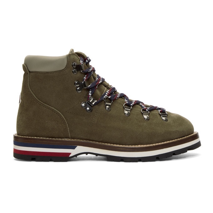 Photo: Moncler Green Suede Peak Boots