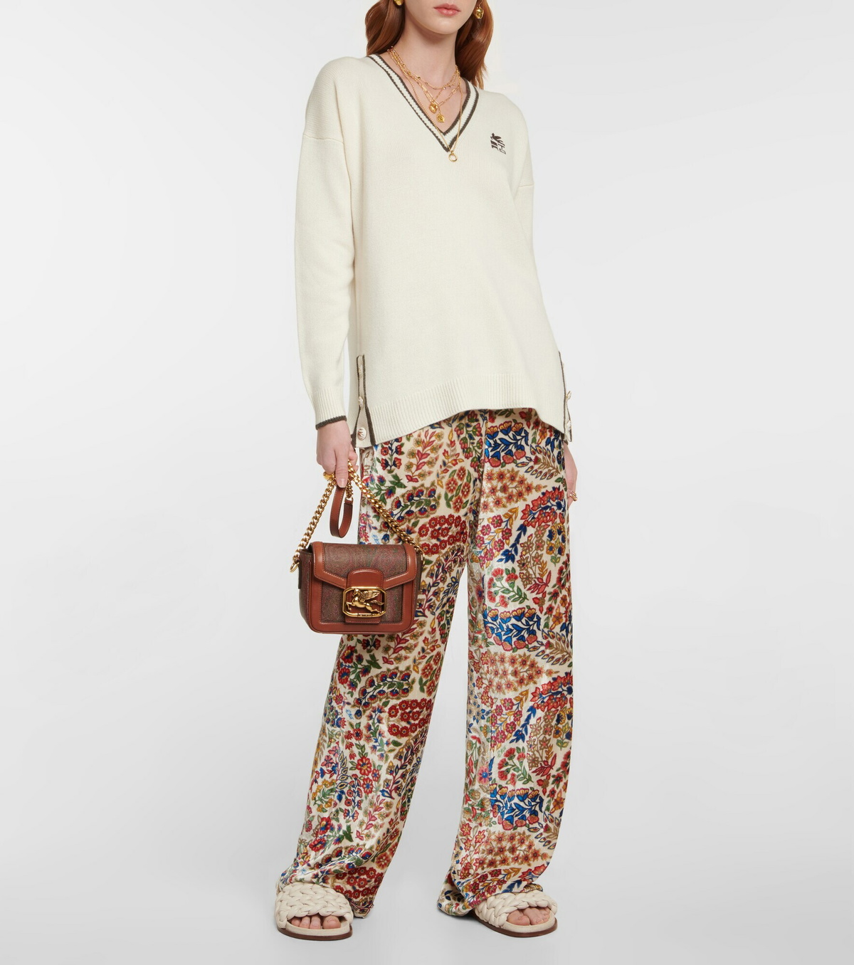 Etro - Logo wool-blend sweater Etro