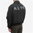 1017 ALYX 9SM Men's Arch Logo Bomber Jacket in Black