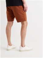 HUGO BOSS - Kenso Wide-Leg Stretch-Cotton Poplin Drawstring Shorts - Red