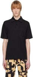 Dries Van Noten Black Pocket Polo