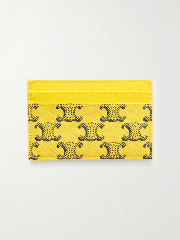 Photo: CELINE - Monogrammed Coated-Canvas and Leather Cardholder