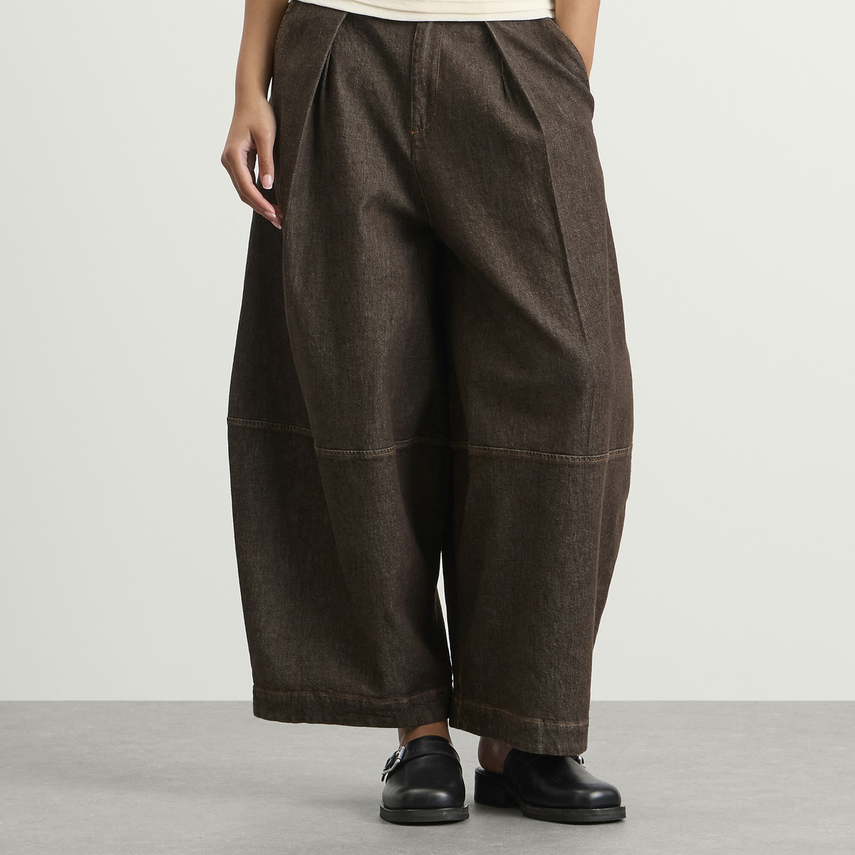 YMC Women's Deadbeat Trousers in Brown