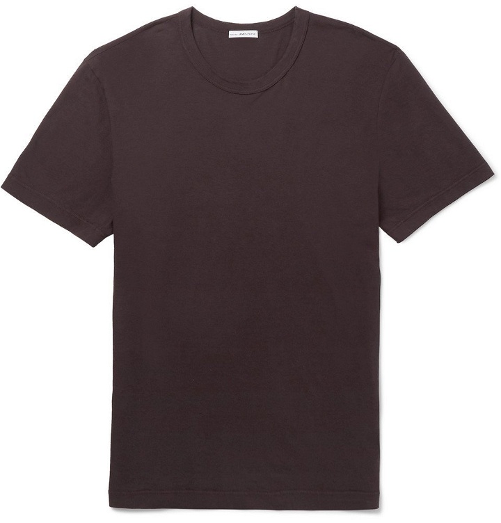 Photo: James Perse - Slim-Fit Combed Cotton-Jersey T-Shirt - Men - Dark purple