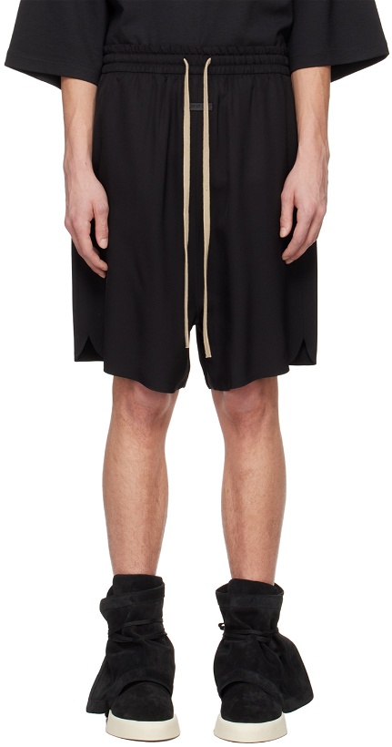 Photo: Fear of God Black Relaxed Shorts