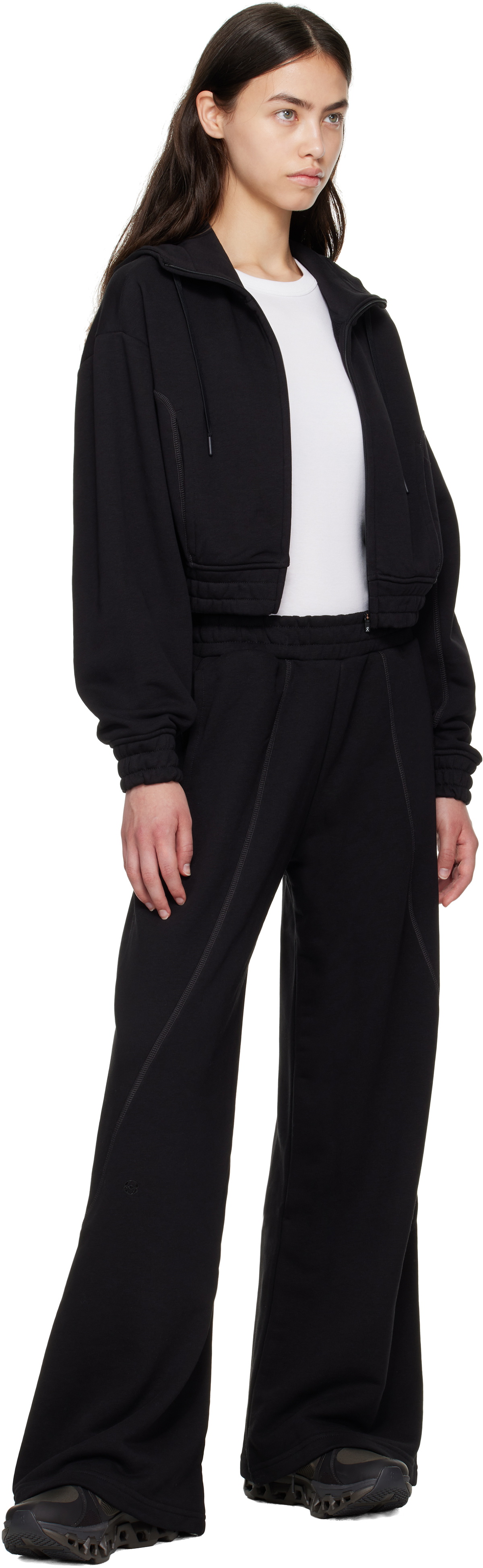 On Black FKA twigs Edition Club Cropped Hoodie