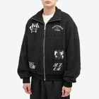 C2H4 Men's x mastermind JAPAN Fleece Jacket in Fuzzy Black