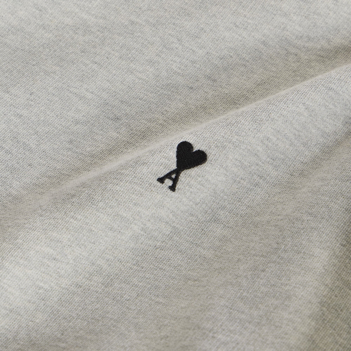AMI Paris Men's ADC Loopback Sweatshirt in Heather Ash Grey