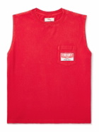 Cherry Los Angeles - Logo-Print Cotton-Jersey Tank Top - Red