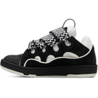 Lanvin Black & White Bicolor Curb Sneakers