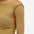 Baserange Women's Vein Long Sleeve Top in Orange