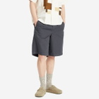 Palmes Men's Cotton Ripstop Shorts in Charcoal
