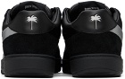 Palm Angels Black & Silver Palm Beach University Sneakers