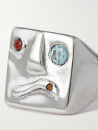 Alec Doherty - Sterling Silver Multi-Stone Ring - Silver