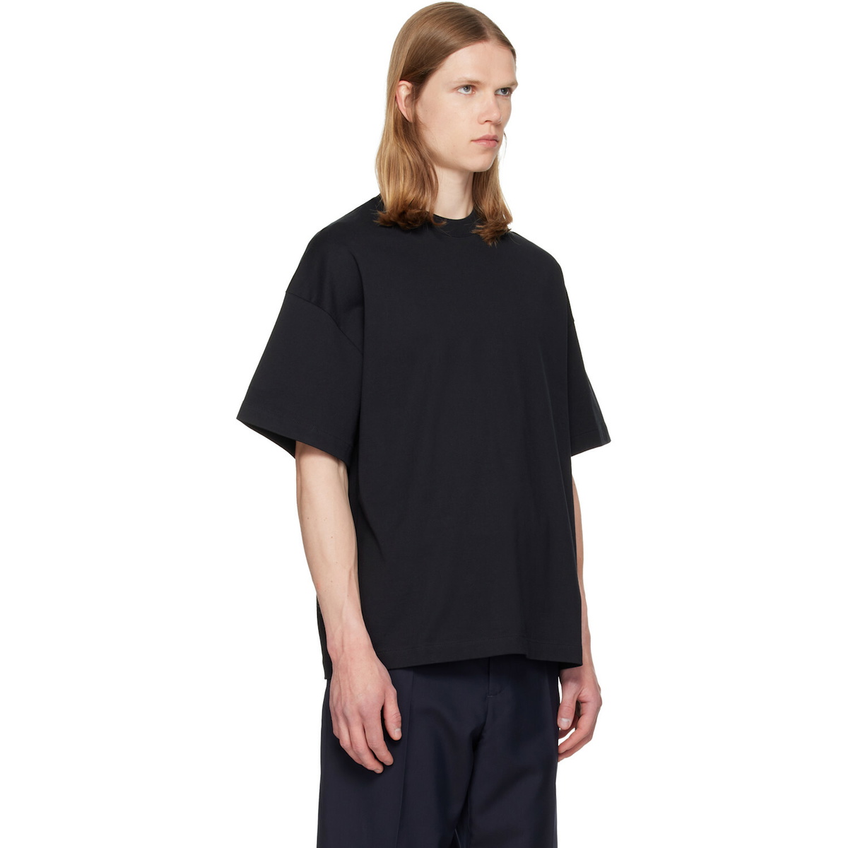 Jil Sander Black Crew-Neck T-shirt