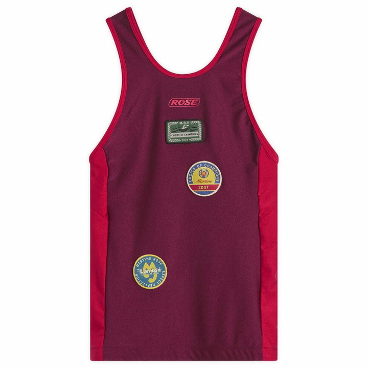 Photo: Martine Rose Women's Badge Vest in Burgundy
